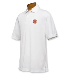 NC State Wolfpack B&T CB DryTec Championship Polo - White